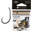 Крючки рыболовные  Mikado - SENSUAL - FEEDER 9111T №6 (с ушком)