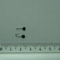 Мормышка Дробь. d=3 мм. вольфрам. чёрный